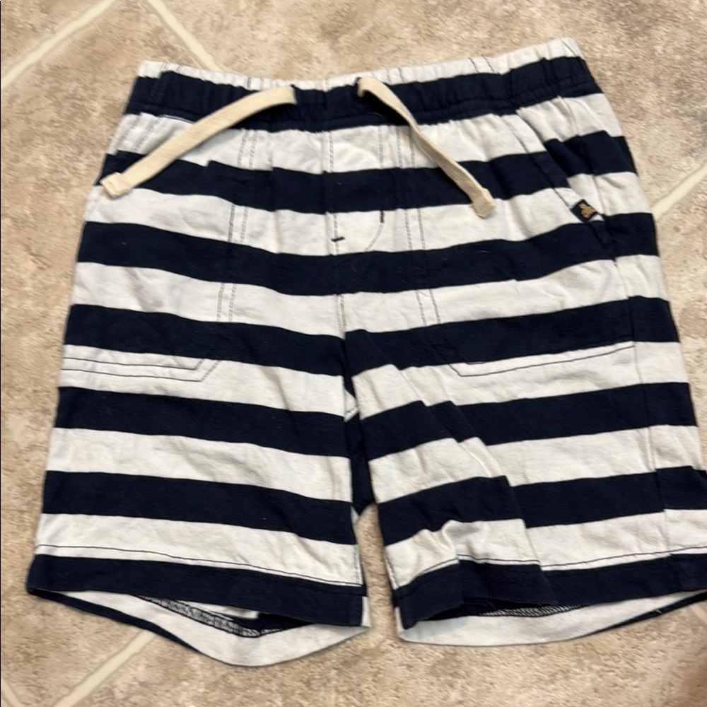 GAP Blue and White Athletic Shorts with Stripes